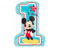 #BFK Balon foliowy 36" SHP - "Micky Mouse 1st Birthday "