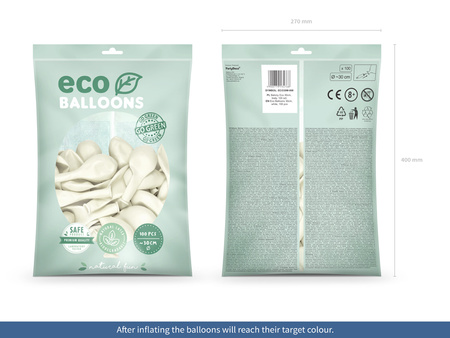 Balony Eco 26cm pastelowe, koralowy (1 op. / 100 szt.)