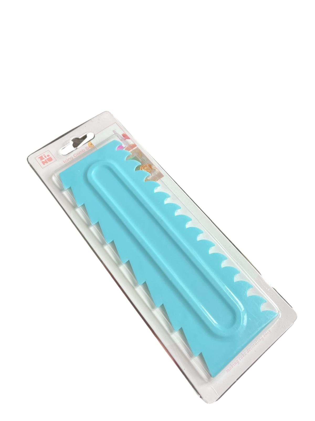 Szpatuła packa do kremu do robienia wzorów na kremie i tynku 21x7 cm WZ. VII – widok z przodu