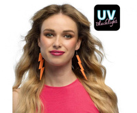 #STAI Para kolczyków Flash neonowo-pomarańczowe