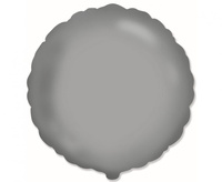 #BFK Balon foliowy 18" FX - Okrągły (matowy Moonlight Silver) KK