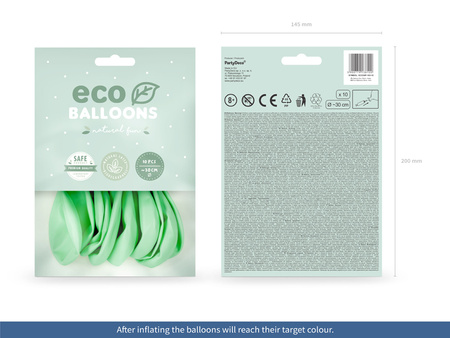 Balony Eco 30cm pastelowe, fiolet (1 op. / 10 szt.)