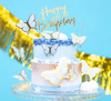 Topper na tort Happy Birthday ZŁOTY Part Pal