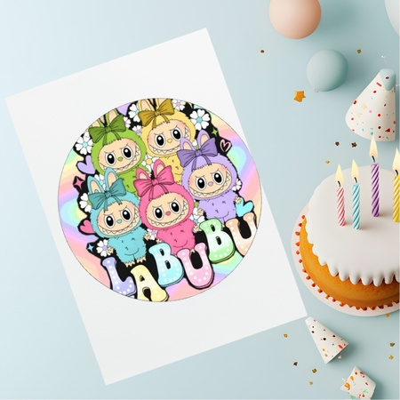 Wydruk jadalny opłatek na tort LABUBU WZ.III