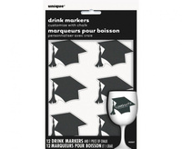 #DEI Zestaw naklejek na kieliszki PARTY - Graduation, 12 szt.