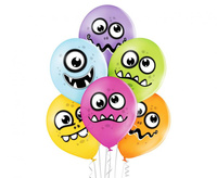 #BL Balony D11 Funny Monsters, 6 szt.