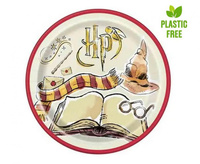 #ZTA Talerzyki papierowe HARRY POTTER, 23 cm, 8 szt. (plastic-free)