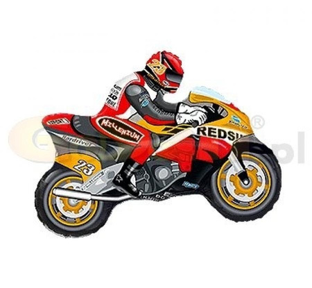 #BFK Balon foliowy 14" FX - Motor (pomarańczowo-czerwony), niepakowany