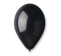 #BL Balony GM90 metal 10" - czarne 65/ 100 szt.