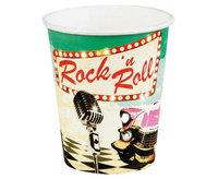 #ZKU Kubeczki papierowe "Rock''n Roll" 250ml, 6 szt. KK