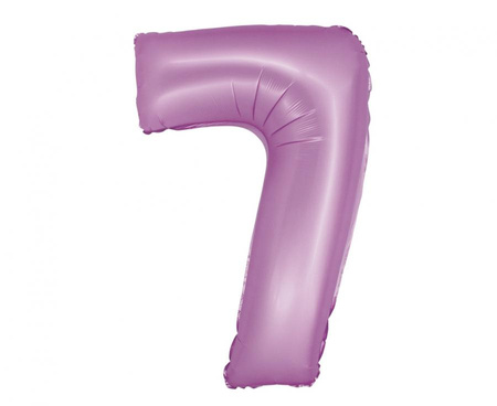 #BFC32 Balon foliowy Smart, Cyfra 7, lawendowa matowa, 76 cm KK