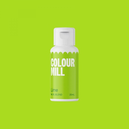 Barwnik olejowy do mas tłustych LIME 20 ml Colour Mill