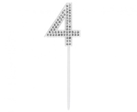 #DETO Piker diamentowy na tort 4, 2,5 x 10, 5 cm