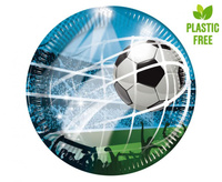 #ZTA Talerzyki papierowe Soccer Fans (next generation) 20 cm, 8 szt. (plastic-free) (papier FSC)