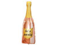 #BFK Balon foliowy B&C Szampan, różowo-złoty, 91x40 cm