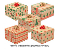 #PAK Papier ozdobny kraft P2 200x70cm rolka 1 ark. Gwiazdka zest. 5 Grafika - Papier typu kraft