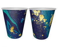 #ZKU_GD Kubeczki pap. Midnight Blue, 240 ml/ 6 szt.