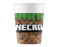 #ZKU Kubeczki papierowe (WM) Minecraft, 200ml, 8 szt. (SUP label)