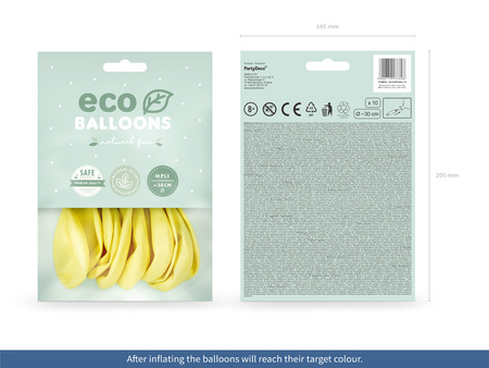 Balony Eco 30cm pastelowe, lawenda (1 op. / 10 szt.)