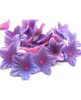 Dekoracja waflowa na tort KWIATUSZKI MINI FIOLETOWE 20 szt. Rose Decor