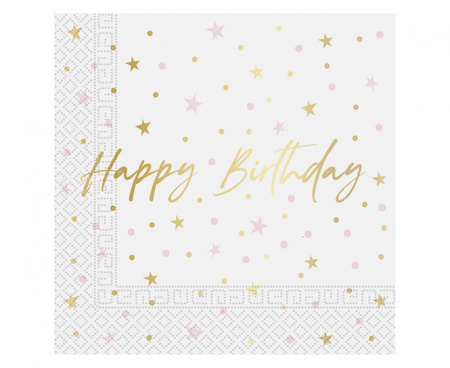 #ZSE Serwetki papierowe Happy Birthday, FSC, rozm. 33 x 33 cm, 20 szt.