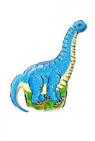 #BFK Balon foliowy 14" FX - Dinosaur - Diplodocus (niebieski), niepakowany