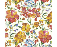 #ZSE Serwetki papierowe Orange and Yellow Flowers Wallpaper, 33 x 33 cm, 20 szt.