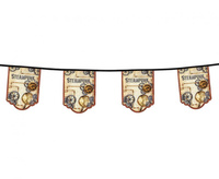 #DEGI Girlanda papierowa Steampunk dwustronna, 4m KK