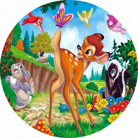 Wydruk jadalny opłatek na tort BAMBI WZ.I