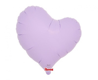 #BFK Balon Ibrex Hel, serce Sweet 14", Pastel Lavender, 5 szt.
