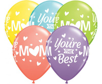 #BL Balon QL 11" z nadr. You're The Best, miks wzorów, 50 szt. KK