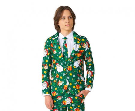 #STDZ Garnitur BOYS Santa Elves Green, rozm. EU98/104-110/116-S