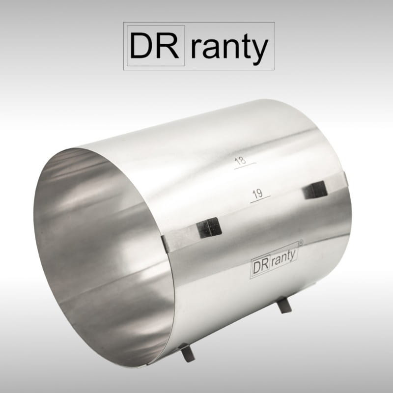 Regulowany rant wysoki 12–18 cm z podziałką i spineczkami