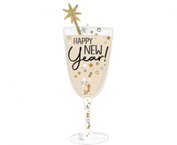 #BFK Balon foliowy SuperShapeXL Bubbly New Year Glass