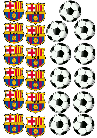 Opłatek na tort FC BARCELONA WZ.IX