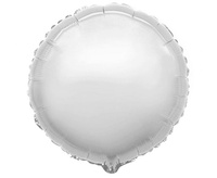 #BFK Balon foliowy 18" FX - Okrągły (srebrny), niepakowany