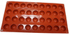 Silikonowa forma do pralin monoporcji żelki PÓŁKULE śr. 2,8 cm 36 gniazd
