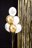 Balony Rainbow 30cm pastelowe, czarny (1 op. / 100 szt.)
