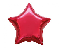 #BFK Balon foliowy 18" FX - Gwiazda (czerwona), pakowany