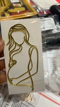 Linearny decor topper na bok tortu KOBIETA W CIĄŻY BABY SHOWER 