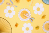 Balony Eco 26 cm, Happy Birthday, niebieski (1 op. / 5 szt.)
