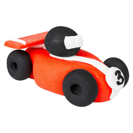 Figurka na tort SAMOCHODZIK CZERWONY 70x35 mm Ditarte