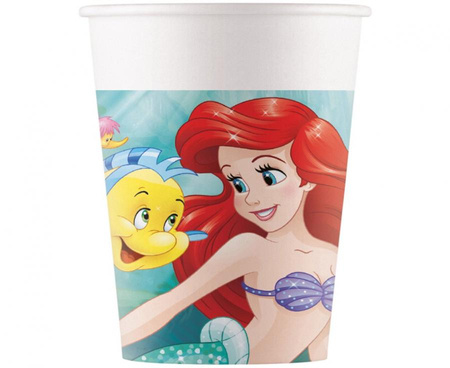 #ZKU Kubeczki papierowe Ariel Curious Decorata Party Disney, 200ml, 8 szt. FSC