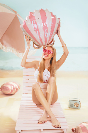 Balon foliowy I Love You, 260x40 cm, czerwony