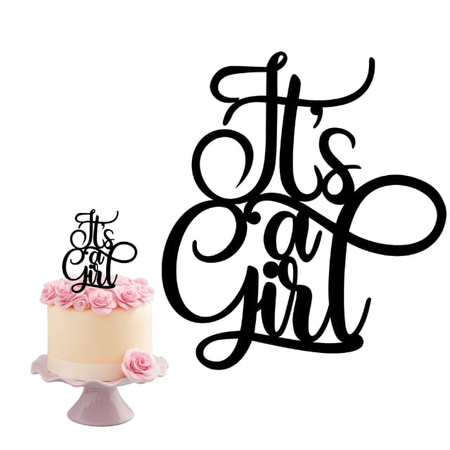 Topper na tort BABY SHOWER It's a Girl WZ. II