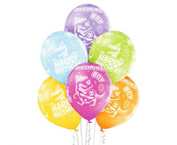 #BL Balony D11  Birthday Boy 1C5S, 6 szt.