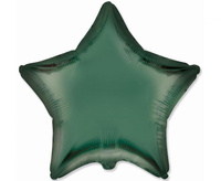 #BFK Balon foliowy 18" FX - Gwiazda (satynowy c. zielony), niepakowany