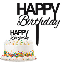 Topper na tort HAPPY BIRTHDAY wz.I