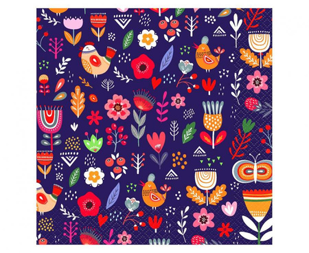 #ZSE_GD Serwetki Kolekcja Summer - Have fun (dark), certyfikat FSC, 33x33 cm/ 20 szt.