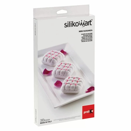 Forma silikonowa kwadraty MINI ELEGANZA 70x70 h 30 6 gniazd Silikomart